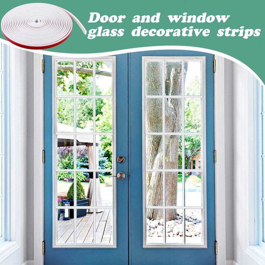 66 Ft Window Grille Inserts Grid Kit TPE SelfAdhesive Peel And Stick