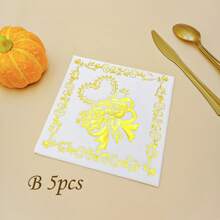 5/20/50 件金箔婚礼派对一次性餐巾纸