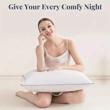 4pcs White Bed Pillows Inserts, Soft Pillows 4 Pack Down Alternative Hotel Quality Bed Pillows For Sleeping Soft And Supportive Pillows For Side And Back Sleepers,Halloween Decor ,Down Alternative Pillow Core,Soft Cushion Inner, White Decorative Pillow Inserts For Bedroom Living Room Sofa,Pillows For Bed - Xám - Xem 6