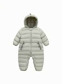 mini bala Waterproof, Oil-Proof, Windproof Down Jumpsuit Warm Baby Winter Outdoor Romper