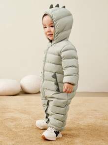 mini bala Waterproof, Oil-Proof, Windproof Down Jumpsuit Warm Baby Winter Outdoor Romper