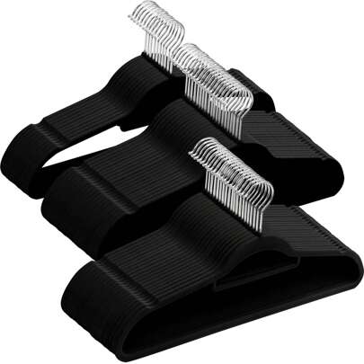  GRANDMA SHARK Velvet Hanger, Space Saving Hanger With Two Non-Slip Notches And 360° Hook For Suspenders, Coats, Jackets And Suits