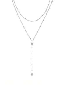 1pc Sexy Y-Shape Rhinestone Decor Pendant Necklace For Women - CP-c05 Double-layer Rhinestone Y-shaped Necklace - View 9