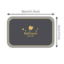 高吸水性防滑浴室垫 - 快干、可机洗、几何设计、适用于淋浴、浴室、厨房和洗衣房 - 多色 - 查看 2