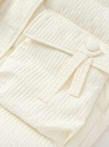 Balabala Chaqueta acolchada de invierno 2024 para niñas, con capucha y textura dulce