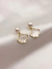 时尚女士项链戒指耳环 3 件套首饰套装，奢华精致新款时尚锁骨链礼物 - 金色 - 查看 3