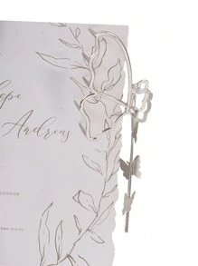 1pc Chain Tassels Butterfly Design Metal Hair Clip With Hollow Out Design Pendant, Extra Large Size Street Tiaras Hair Claws Claw Clips Hair Clips Hair Jaw Clip Hair Clamps Hair Clutch Hair Catcher Clip, School Stuff, College Fall Winter Hair Accessories For Women Bows For Vacation Outfits Woman Summer Beach - Silver - View 4