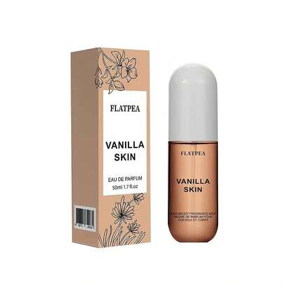 1 件 50 毫升女士香水身体喷雾，椰子和香草香味，不含酒精，旅行装，送给女朋友的理想礼物