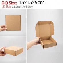 12pcs/Pack Kraft Paper Corrugated Boxes, Multi-Size Options, Postal Shipping Cartons, Packaging, Airplane Boxes, Gift Boxes, Corrugated Boxes, Shipping Boxes Valentine's Day