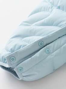 mini bala Bộ đồ liền thân hình quả trứng ấm áp cho bé trai và bé gái mùa đông - Màu xanh nhạt - Xem 8