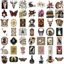 50 miếng dán Graffiti Gothic lãng mạn, miếng dán chống thấm nước cho hành lý, máy tính xách tay, đàn ghi ta, đồ trang trí DIY - Nhiều màu - Xem 6