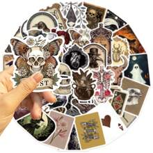 50 miếng dán Graffiti Gothic lãng mạn, miếng dán chống thấm nước cho hành lý, máy tính xách tay, đàn ghi ta, đồ trang trí DIY - Nhiều màu - Xem 4