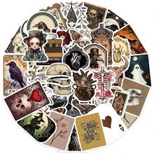 50 miếng dán Graffiti Gothic lãng mạn, miếng dán chống thấm nước cho hành lý, máy tính xách tay, đàn ghi ta, đồ trang trí DIY - Nhiều màu - Xem 2