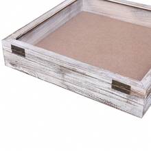 20x20 Extra Large Deep Shadow Box For Pictures, Photos And Keepsake,  Distressed White - White - View 5