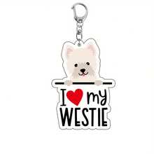 Móc khóa giống chó Acrylic - Móc khóa chủ đề I Love My Dog - Móc khóa xe hơi dành cho người yêu động vật với nhiều giống chó khác nhau làm quà tặng sinh nhật và trang trí túi xách - One Piece - Nhiều màu - Xem 25