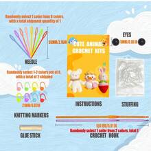 DIY Yellow Cute Buzzing Bees Crochet Kit For Beginners With Step-By-Step Video Tutorials And Text Version Illustration Knitted Easy To Understand - Yellow - View 2