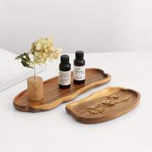 1/2/3pcs,Cloud Wooden Tray, Multifunctional Wooden Dining Plate - Elegant Coffee, Cheese, Dessert Dining Plate, Easy To Clean, Durable, Suitable For Indoor And Outdoor Entertainment, Dining And Gatherings - Suitable For Home Decoration And Kitchen Use