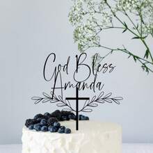 Customized Birthday Cake Decoration Banner, Birthday Cake Decorations, Customized Acrylic, Suitable For Any Occasion, Birthday Celebration, Family And Friend Gatherings, Personalized - Multicolor - View 5