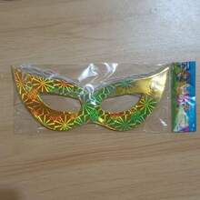 12 Laser Ball Masks, Holiday Decorative Paper Props, Suitable For Male And Female Holiday Gatherings, Mysterious Half Face Makeup Party Supplies, Suitable For 2025 New Year, Birthdays, Bachelor Parties, Adult Parties, Etc,