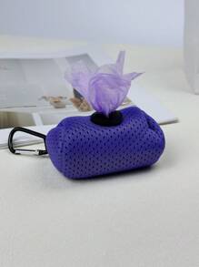 1pc Pet Waste Bag Holder, Dog Walking Pooper Scooper Bag Dispenser, Upgraded Version With Durable Carabiner