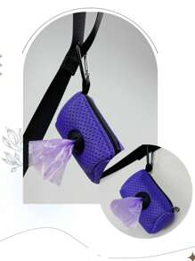 1pc Pet Waste Bag Holder, Dog Walking Pooper Scooper Bag Dispenser, Upgraded Version With Durable Carabiner
