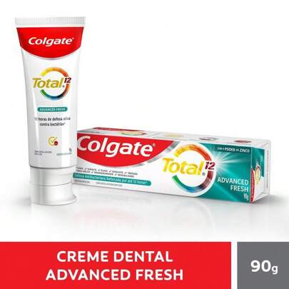Loja Sages Creme Dental Colgate Total 12 Advanced Fresh 90g