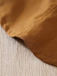 1 件棕色格子项圈宠物衬衫，适合小型犬和猫，春季/秋季