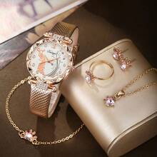 5 件/套孔雀设计手表和猫爪装饰配件 - 彩色 - 查看 2