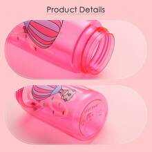 1 件儿童可爱卡通水杯，便携式户外饮水杯，运动水瓶适合旅行 - 彩色 - 查看 6