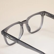 HBK 时尚光学镜架新款 TR90 方形大框复古艺术装饰休闲透明眼镜男女通用，户外旅行假日街头摄影购物节礼物 - K39922 - 查看 11