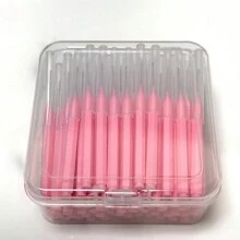 20pcs/50pcs Disposable Mini Eyebrow Brush Lightweight Eyebrow Lifting Brushes Micro Eyelash Brush Applicator Tool Portable Eyebrow Perm Brush