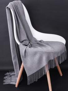 1pc Women Solid Color Thick Double-Sided Faux Sherpa Scarf, Elegant & Fashionable Unisex Shawl Scarf Dual Use, Warm For Autumn & Winter Daily Use - Multicolor - View 5