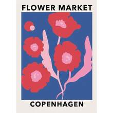 1 pieza Cartel abstracto de mercado de flores y mercado de frutas nórdico Impresiones de pintura en lienzo de arte de pared botánica para decoración del hogar sin marco - Multicolor - Ver 8