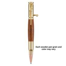 Metal Woodurning Bolt Manual Metal Wooden Pen Making Kits Blank Gun Bolt Action Bullet Cartridge Ballpoint Pen - Multicolor - View 17