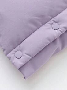 mini bala Heat-Retaining Protective Down Jacket For Boys, Girls, And Families Thick Winter Collection - Pink Purple - View 8