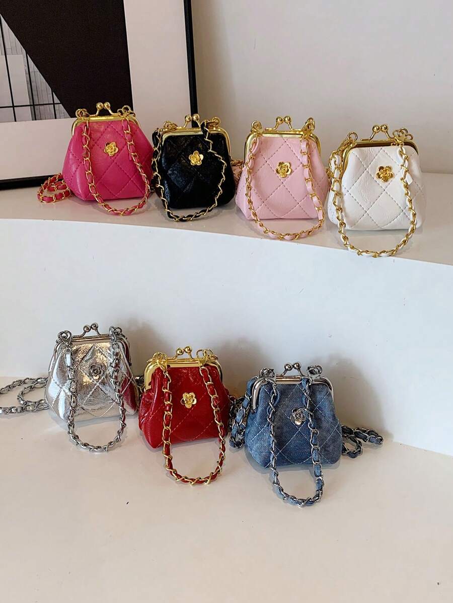 Popular Mini Bags, Kiss Lock Bags, Embroidered Bags, Floral Coin Purses, Accessories Bags, Especially Tiny Pendant Bags & Super Mini Bags! Super Mini Bags! Mainly Used For Hanging Decorations. The Capacity Is Barely Able To Hold Anything. - A - View 1