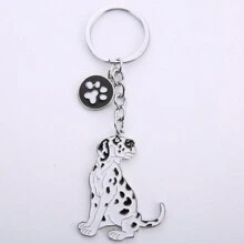 1pc Alloy Metal Dachshund Cute Jack Dog Pet Key Ring Dog Tag Charm Car Keychain Lovely Bag Pendant For Best Friend Student's Gift Car Accessories Bag Charm Backpack For School