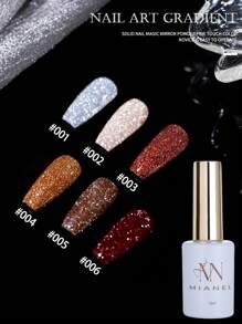 MIANEL 12ML/PCS 2025 新款流行梅子色闪亮碎钻美拉德风格凝胶指甲油秋季热销红色指甲闪亮碎钻凝胶指甲油闪光指甲金色指甲红色指甲白色指甲粉色指甲圣诞指甲万圣节指甲秋季指甲冬季指甲 UV 光指甲适用于指甲高密度指甲美甲沙龙特殊用途指甲用品指甲礼物女孩指甲 - 彩色 - 查看 3