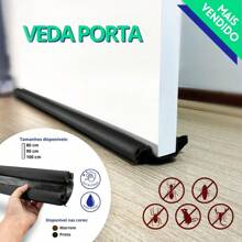 Roller Door Seal Protector With Waterproof Finish Against Insects And Dust 90cm Black – Complete Sealing - 黑色 - 查看 1