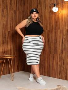 Basic Plus Size Set - White - View 1