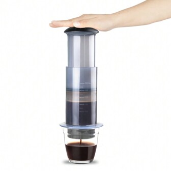 Aiya Outdoor Portable Hand Press Coffee Maker, Plunger Coffee Pot For Sharing, Travel & Camping Coffee Pot