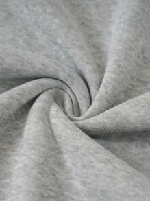 Hombres Sudadera con estampado de extraterrestre - Gris - Ver 4