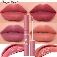 哑光唇彩，易于涂抹，防晕染，不脱色，保湿，有色唇彩，裸色和红色唇彩 - 11# - 查看 4