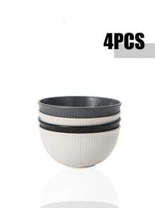 4 piezas/11 piezas (15 cm) Tazones de plástico, tazones de PP multicolor reutilizables, adecuados para autocaravana de camping, picnic, cocina, dormitorio, aptos para microondas y lavavajillas, útiles escolares - Multicolor - Ver 8