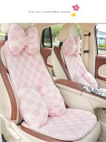 2 chiếc đệm ghế ô tô bằng vải nhung đơn giản đẹp mắt, đệm ghế ô tô ấm áp và chống trượt, mềm mại và thoải mái - Một cỡ - Xem 4