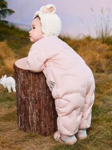mini bala Eierförmiger Daunen-Jumpsuit für Jungen und Mädchen, warmer Baby-Winter-Romper
