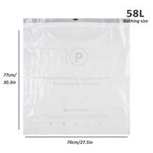 GRANDMA SHARK Bin Bags Liners Drawstring Trash Bag, Handle Waste Bags, Garbage Bag, Super Strong, Anti-Drip Unscented - 50-58L (90pcs) UP TO 65L - View 3
