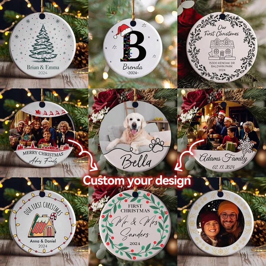 1 Mặt dây chuyền hình ảnh tùy chỉnh, Câu chuyện cổ tích ngày lễ được cá nhân hóa, Mặt dây chuyền cây thông Noel, Vật dụng Giáng sinh, Đồ trang trí thủ công bằng Acrylic, Thích hợp cho các bữa tiệc, Mặt dây chuyền dễ thương cho các bữa tiệc, Quà tặng tốt nhất cho bạn bè và gia đình - Nhiều màu - Xem 1