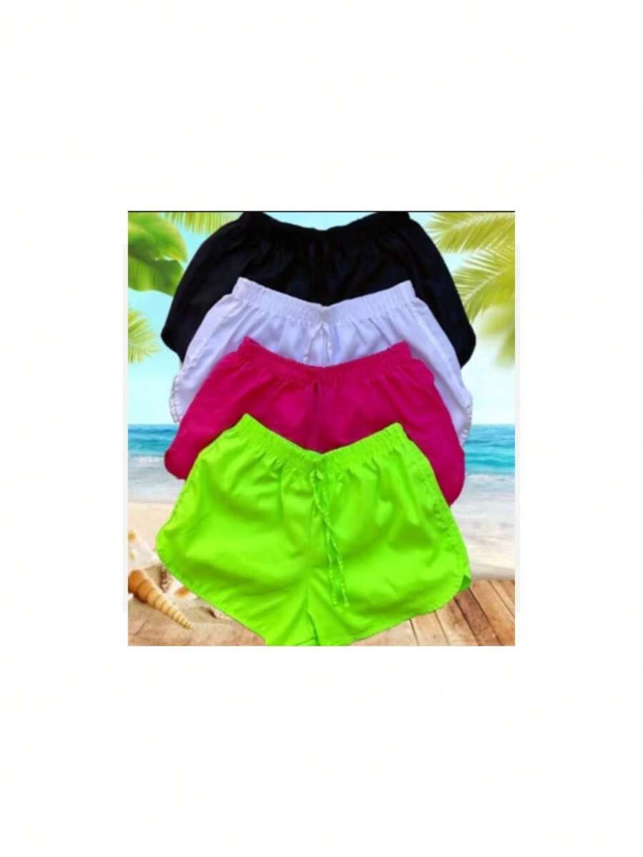 SHORT TACTEL WOMEN'S BEACH - Naranja - Ver 1