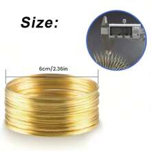 1pc Carbon Steel Memory Wire, 10/100 Coils, 4-Colors Available For DIY Jewelry Making, Multi-Strand Round Bracelets - Durable, Bendable, And Easy To Shape